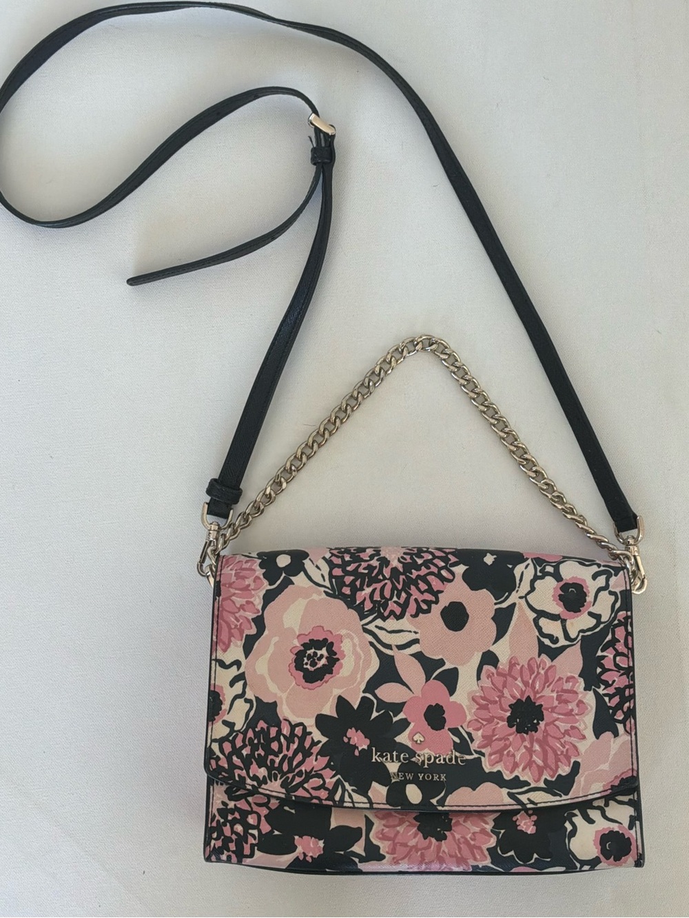 Kate Spade Pink Floral Crossbody Bag